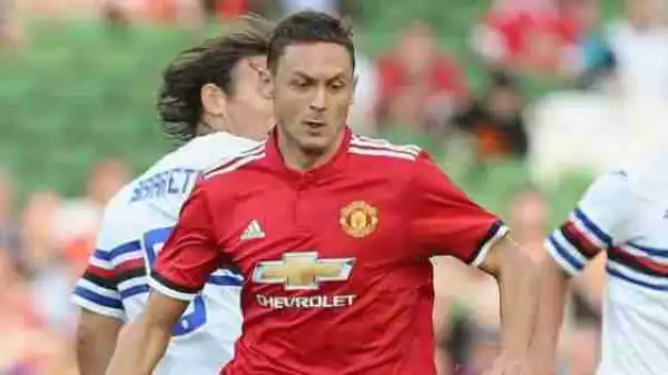 He Is On!! New Signing Nemanja Matic Starts As Manchester United Beat Sampdoria In Dublin (Pictured)